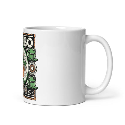 White glossy mug